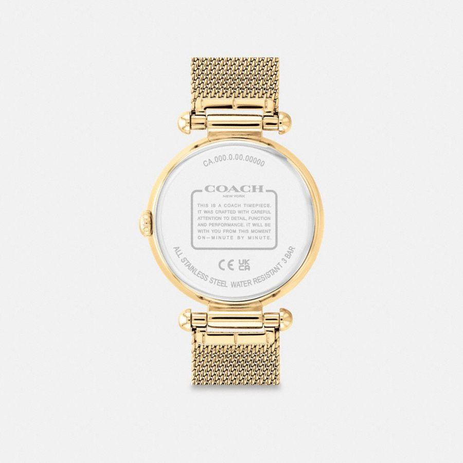 COACH® Cary, 34 Mm Women Watches Gold | CWIM54812
