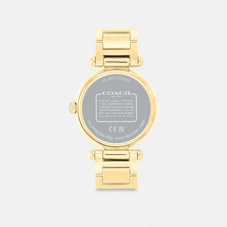 COACH® Cary, 34 Mm Women Watches Gold | OTVI71968