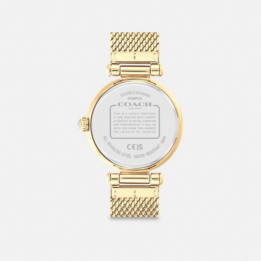 COACH® Cary, 34 Mm Women Watches Gold | SIBA43197