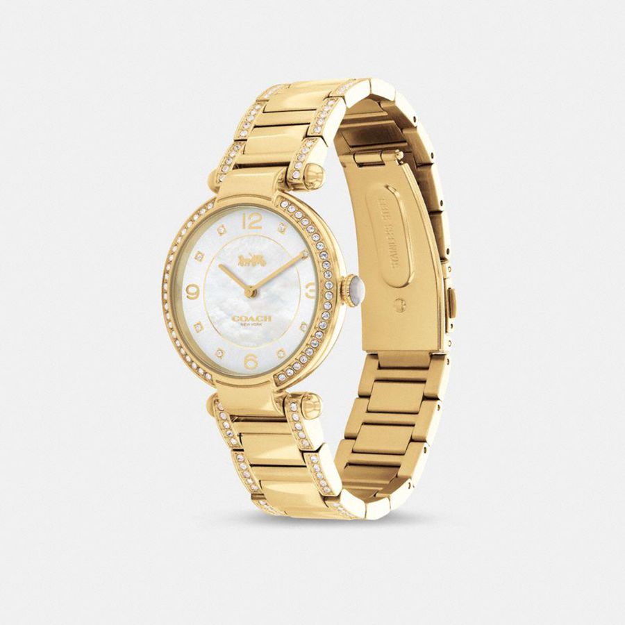COACH® Cary, 34 Mm Women Watches Gold | SPKU30582