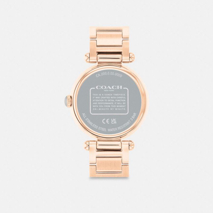 COACH® Cary, 34 Mm Women Watches Gold | XKTD47016