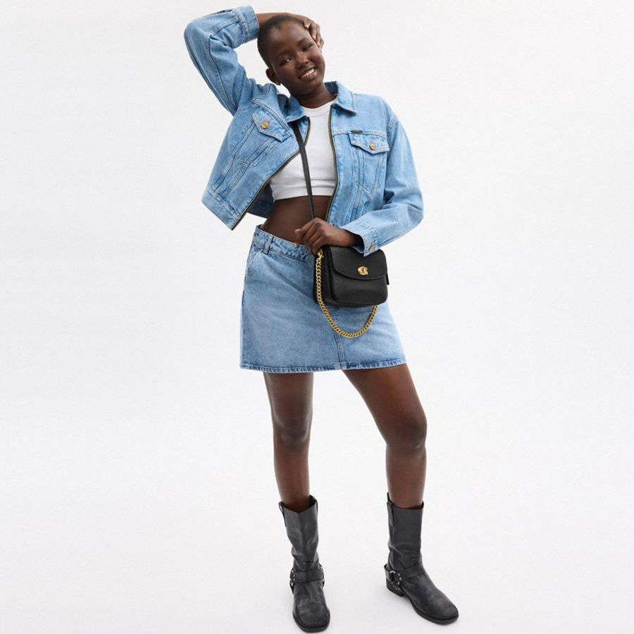 COACH® Cassie 19 Women Crossbody Bag Black | BJZO60549