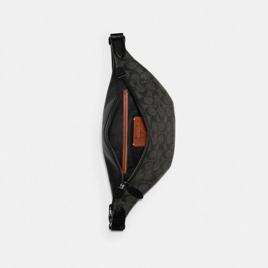 COACH® Charter 7 In Signature Canvas Women Belt Bags Grey | PMSF78053