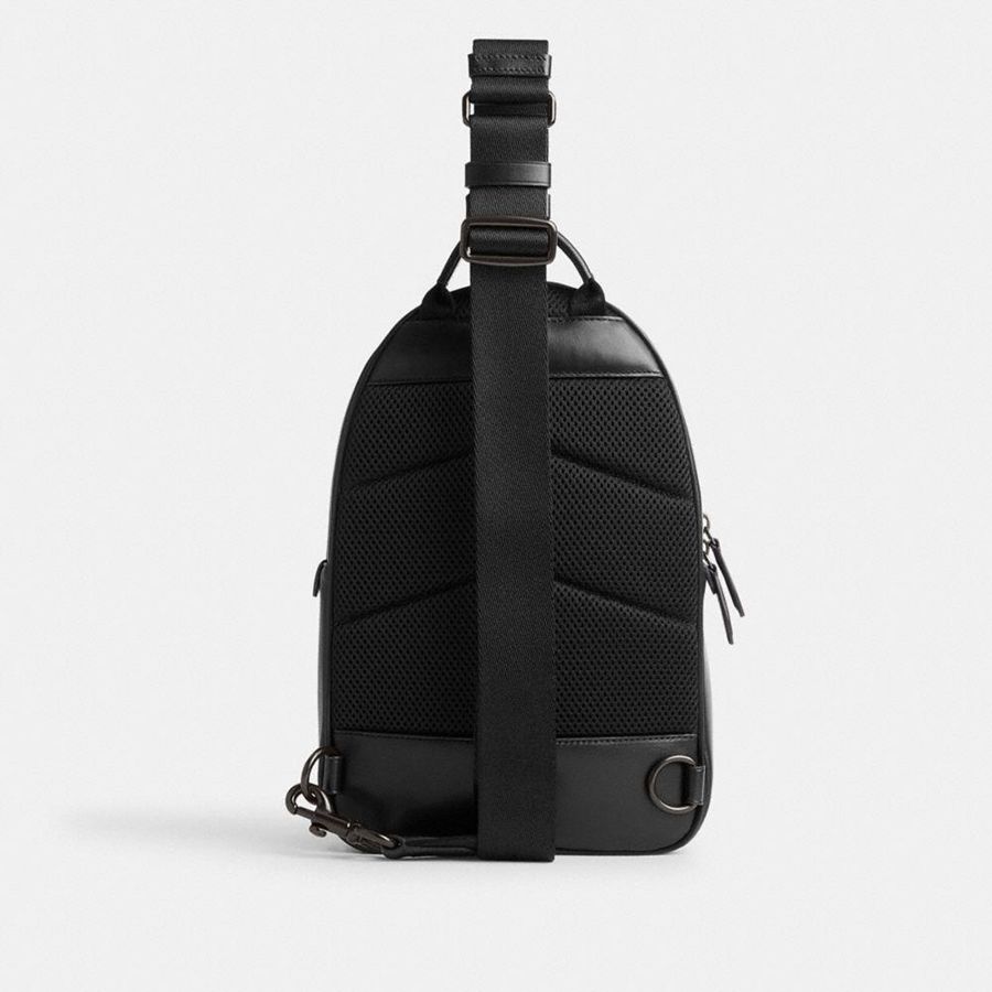 COACH® Charter Pack In Signature Canvas Men Backpack Grey | DBUR01947