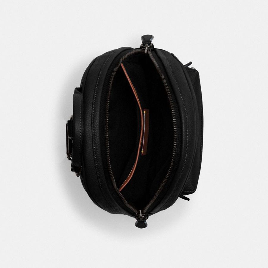 COACH® Charter Pack Men Backpack Black | KFLB72365
