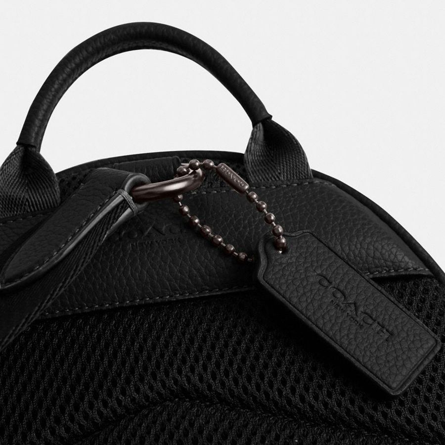 COACH® Charter Pack Men Backpack Black | KFLB72365