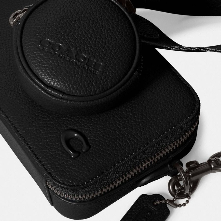 COACH® Charter Slim Women Crossbody Bag Black | TIYC24839