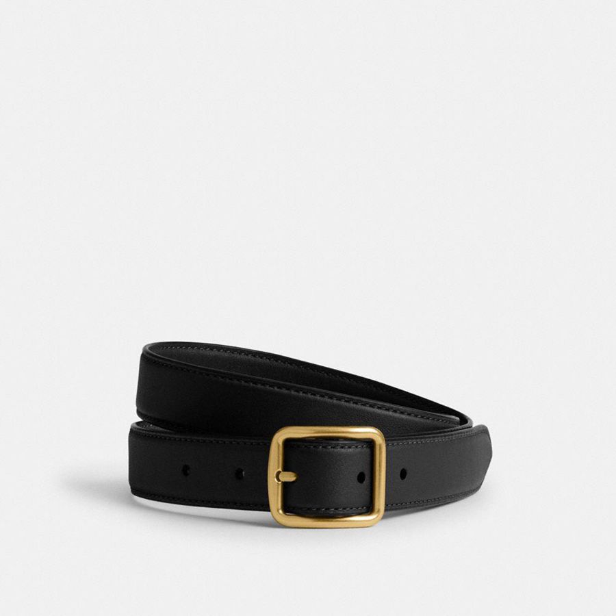 COACH® Classic Buckle With Hip Detail, 25 Mm Women Belts Brown | DJQE58127