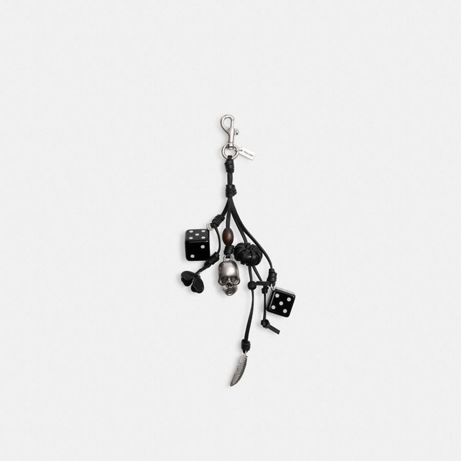 COACH® Cluster Dice Bag Women Charms Black | UJOF24807