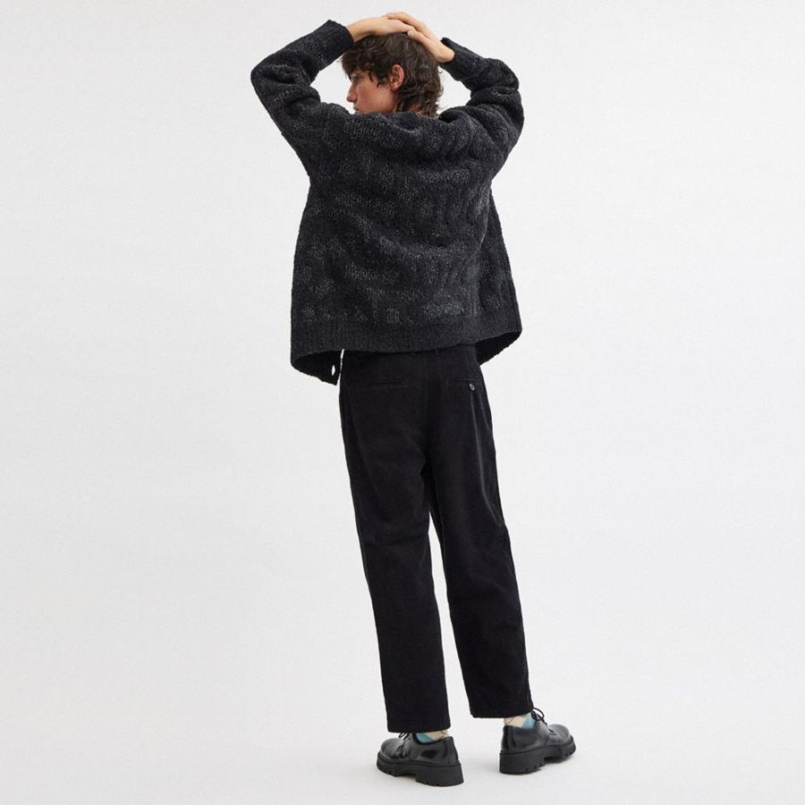 COACH® Corduroy Men Pants Black | RCIM47189