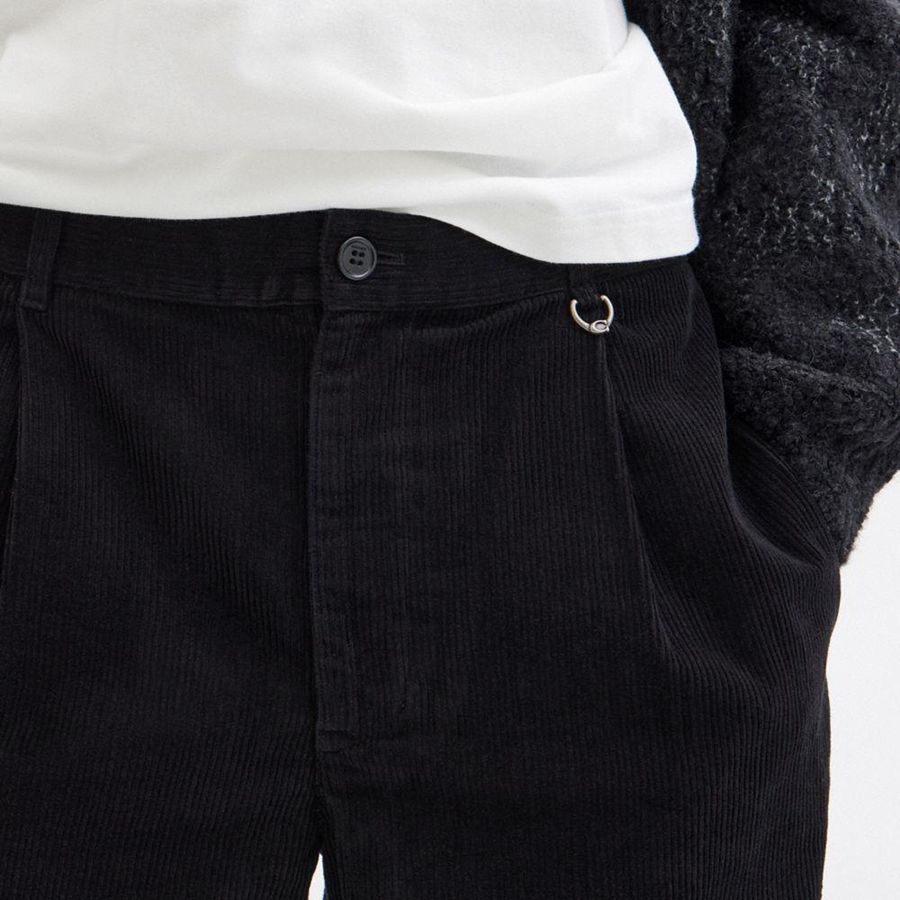 COACH® Corduroy Men Pants Black | RCIM47189