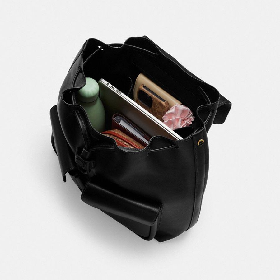 COACH® Crosby Women Backpack Black | ZLRX60952