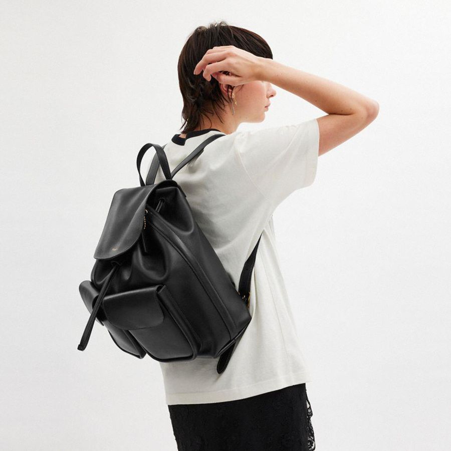 COACH® Crosby Women Backpack Black | ZLRX60952