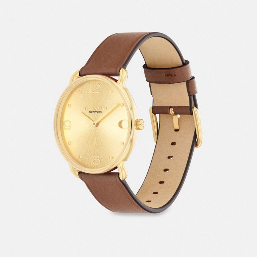 COACH® Elliot, 36 Mm Women Watches Brown | SDPU70152