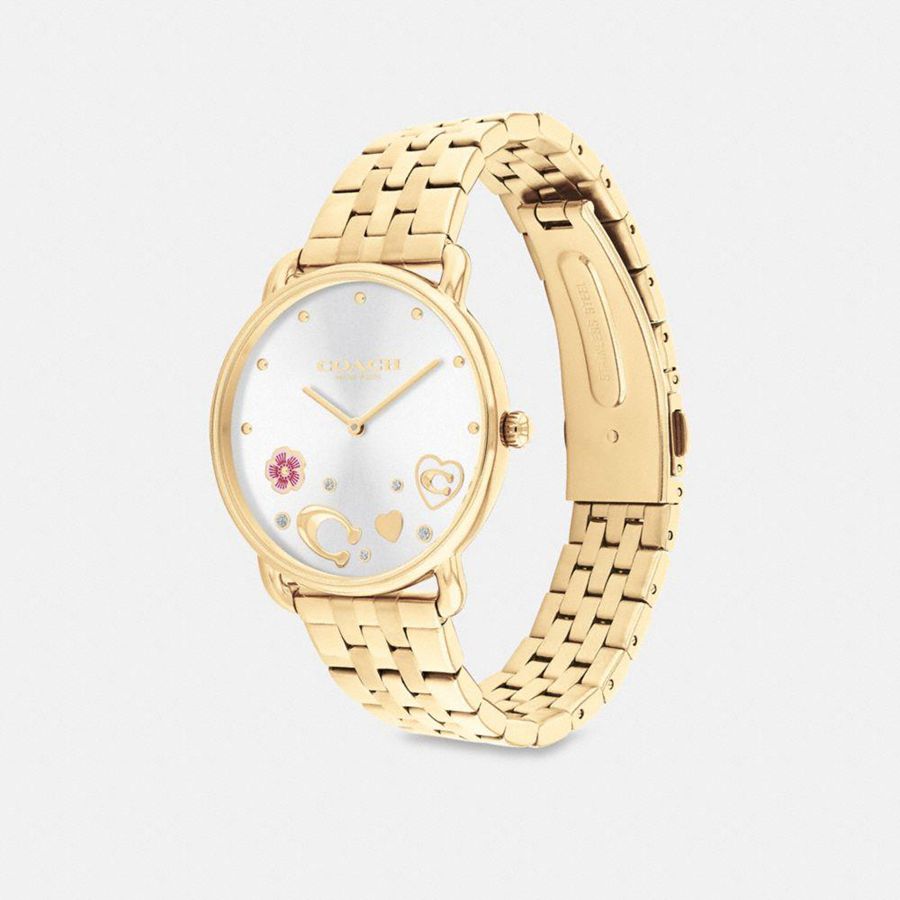 COACH® Elliot, 36 Mm Women Watches Gold | UYFI08925