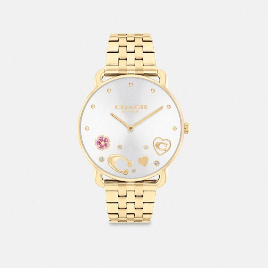 COACH® Elliot, 36 Mm Women Watches Gold | UYFI08925