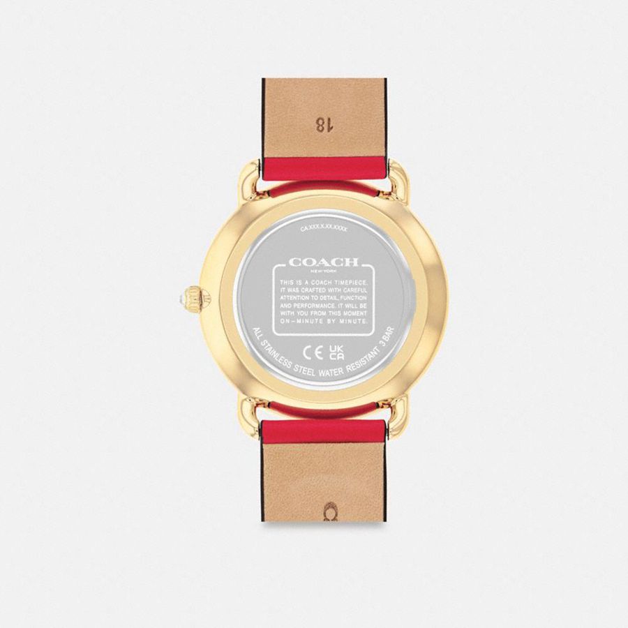 COACH® Elliot, 36 Mm Women Watches Red | NOAI57823