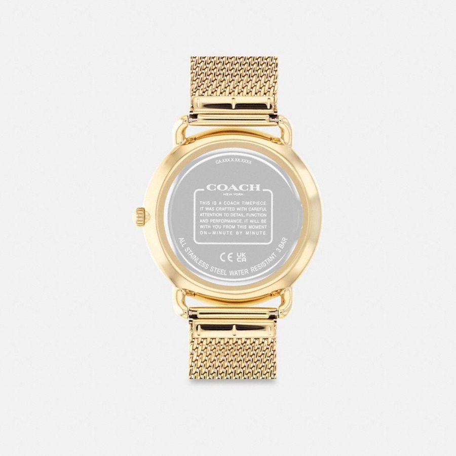 COACH® Elliot, 41 Mm Men Watches Gold | MOWA47360