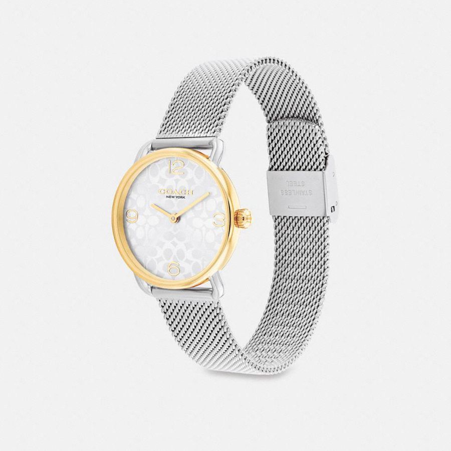 COACH® Elliot Gift Set, 28 Mm Women Watches Silver | ONVM15792