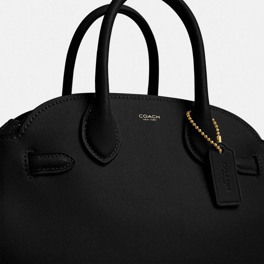 COACH® Empire Carryall 26 Women Tote Bags Black | MHXV21486