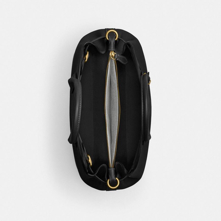 COACH® Empire Carryall 35 Women Tote Bags Black | KRPB87263