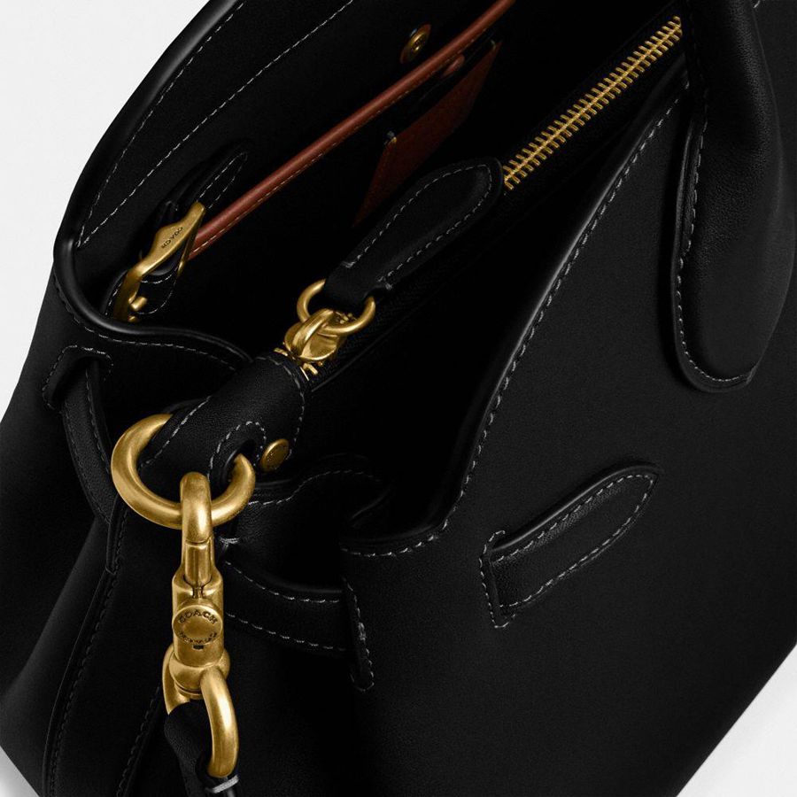 COACH® Empire Carryall 35 Women Tote Bags Black | KRPB87263