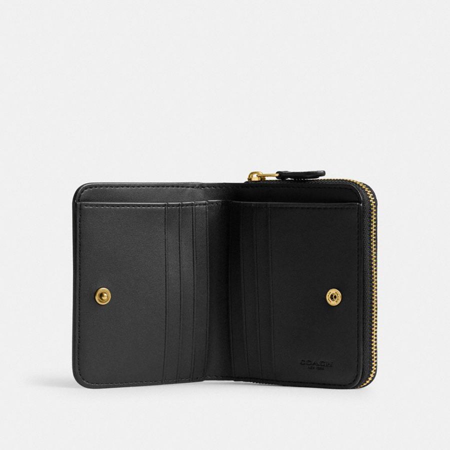 COACH® Essential Billfold With Rexy Print Women Wallet Black | GBVT96253
