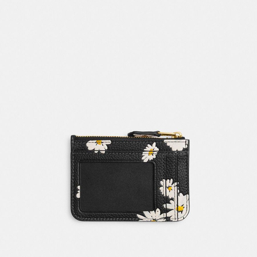 COACH® Essential Mini Skinny Id Case Women Wallet Black | ISBF78602