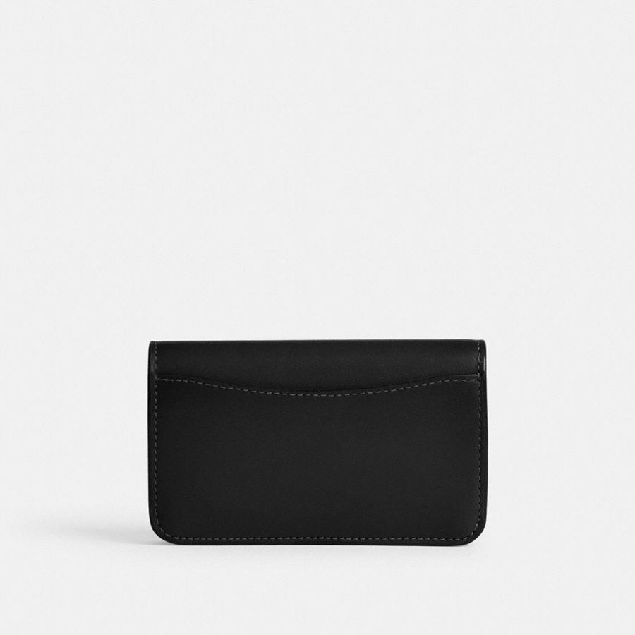 COACH® Essential Slim Card Case Women Wallet Black | YLKR94760