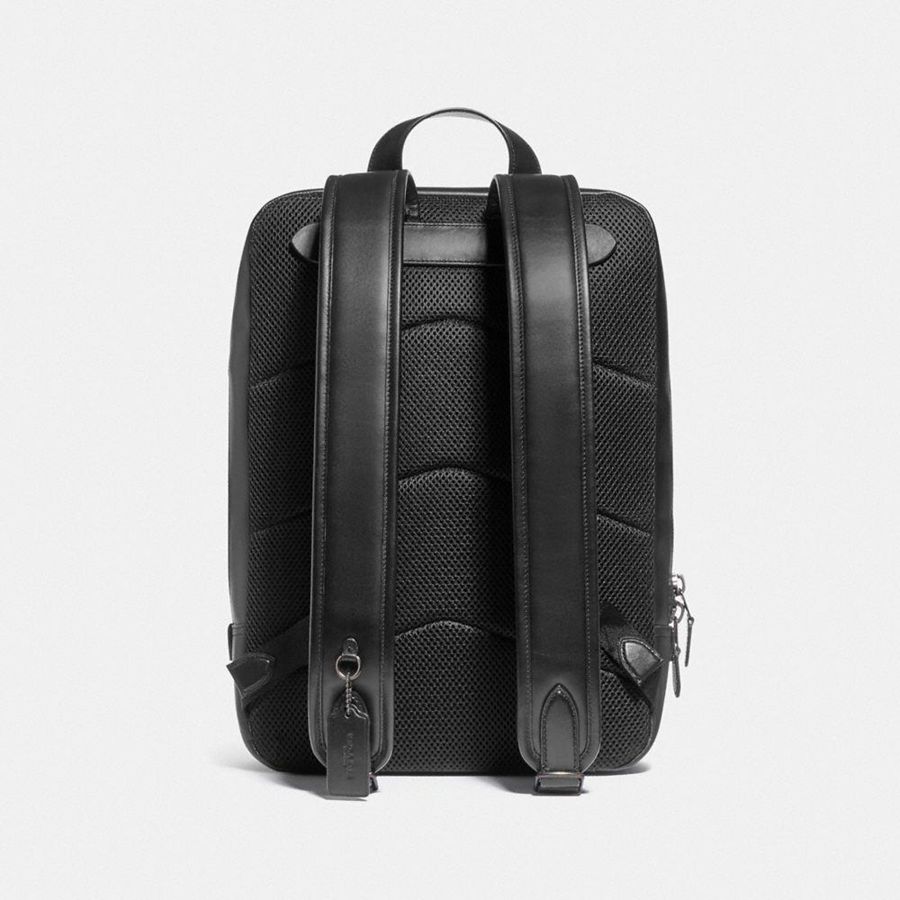 COACH® Gotham In Signature Canvas Women Backpack Black | LJRD25876