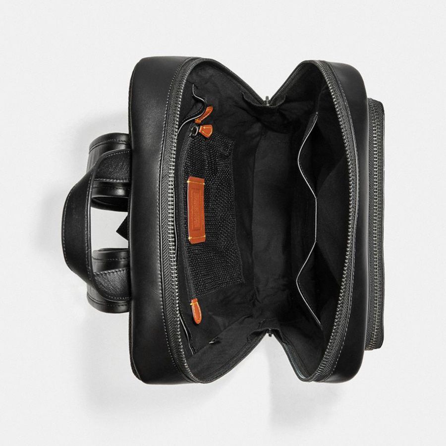 COACH® Gotham In Signature Canvas Women Backpack Black | LJRD25876