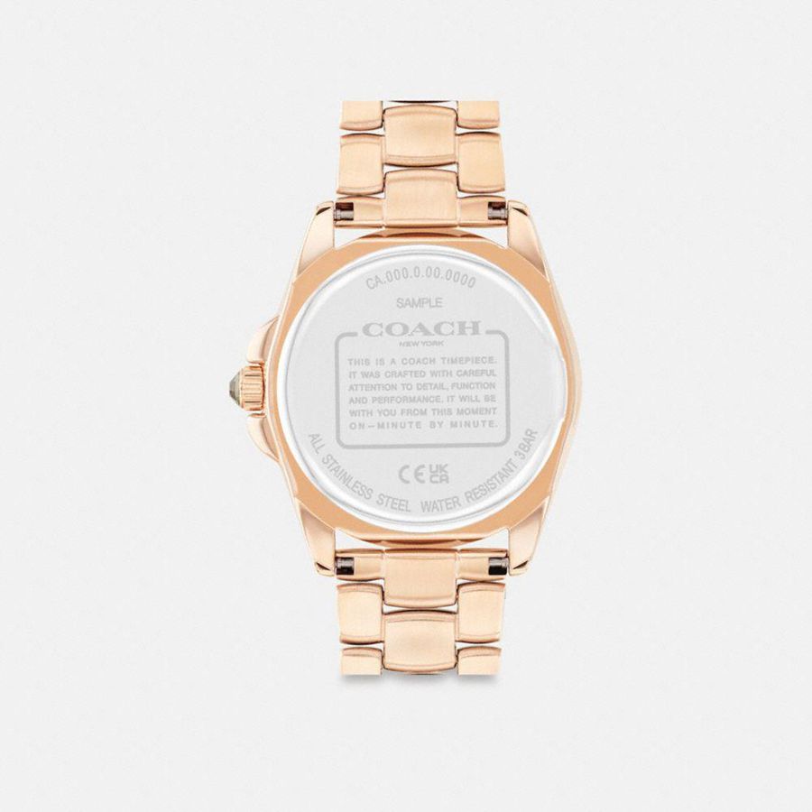 COACH® Greyson, 36 Mm Women Watches Gold | BKVO14630