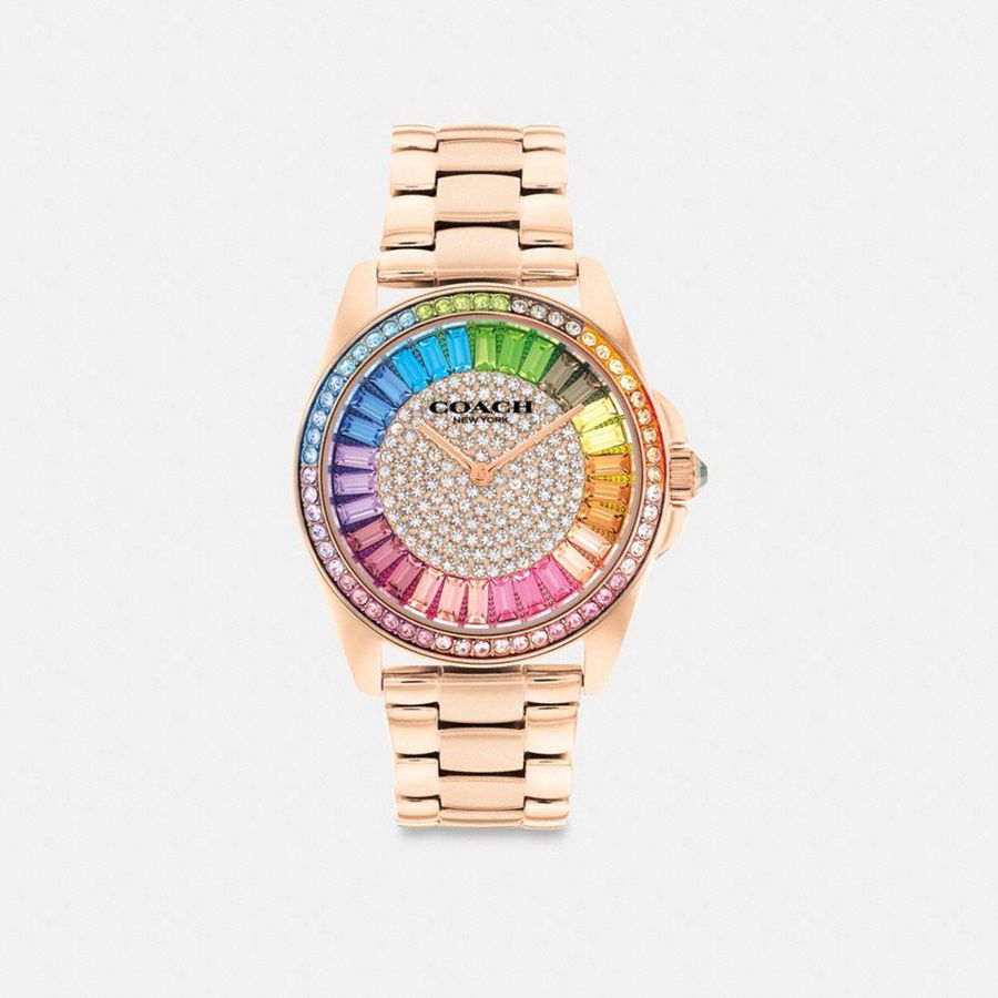 COACH® Greyson, 36 Mm Women Watches Gold | BKVO14630
