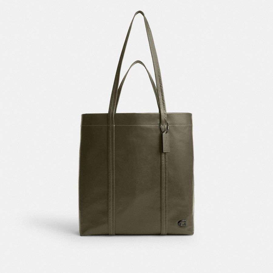 COACH® Hall 33 Women Tote Bags Green | VSEM04682