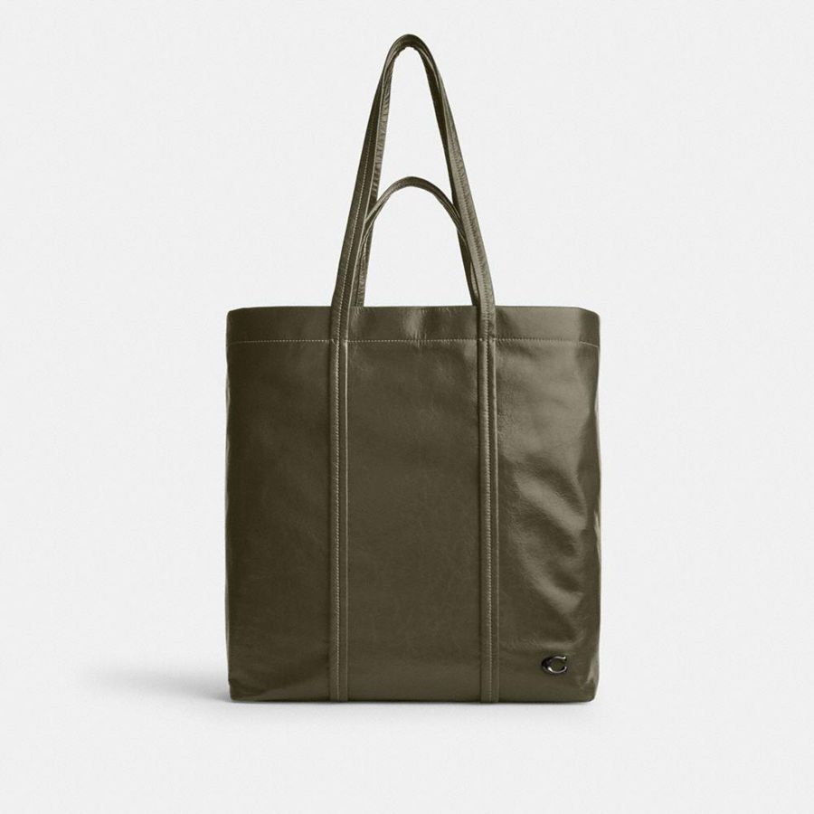 COACH® Hall Women Tote Bags Green | EBUO27650
