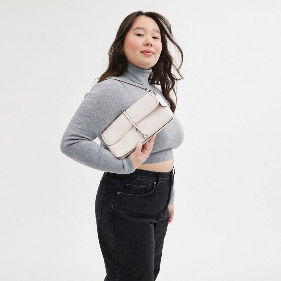 COACH® Hamptons Women Hobo Bag White | VCWR86120