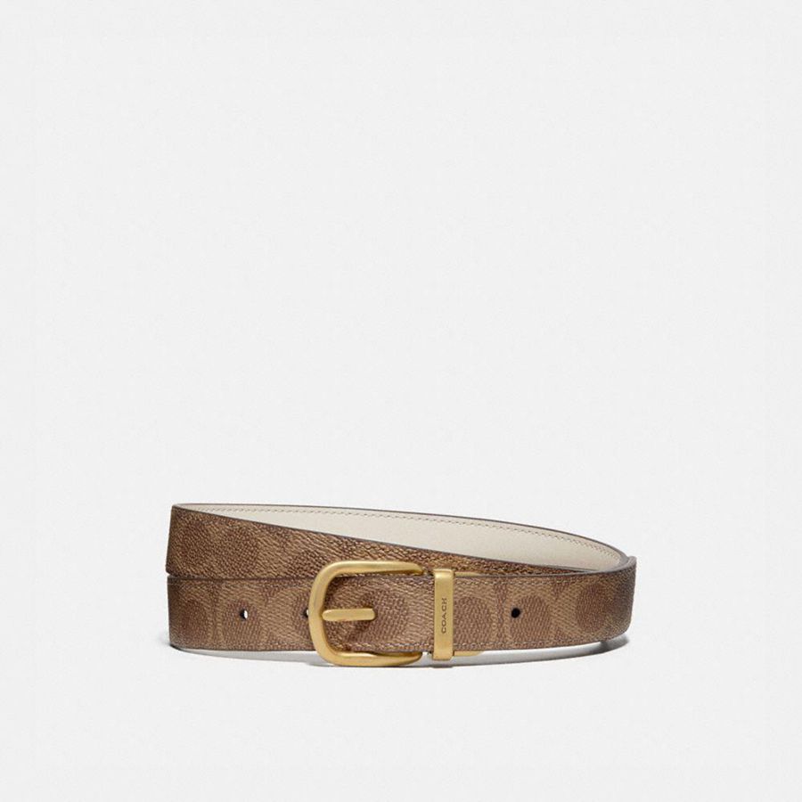 COACH® Harness Buckle Reversible, 25 Mm Women Belts Brown | DMTL10865