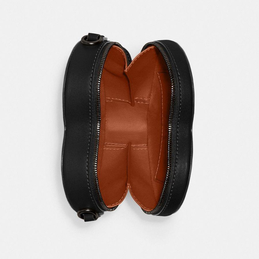 COACH® Heart 14 Women Crossbody Bag Black | CGRK35192