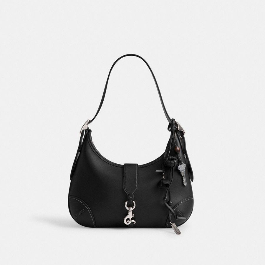 COACH® Heritage Bag Women Charms Black | VGZE31254