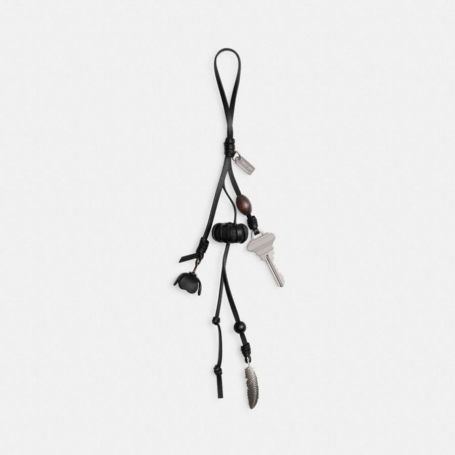 COACH® Heritage Bag Women Charms Black | VGZE31254