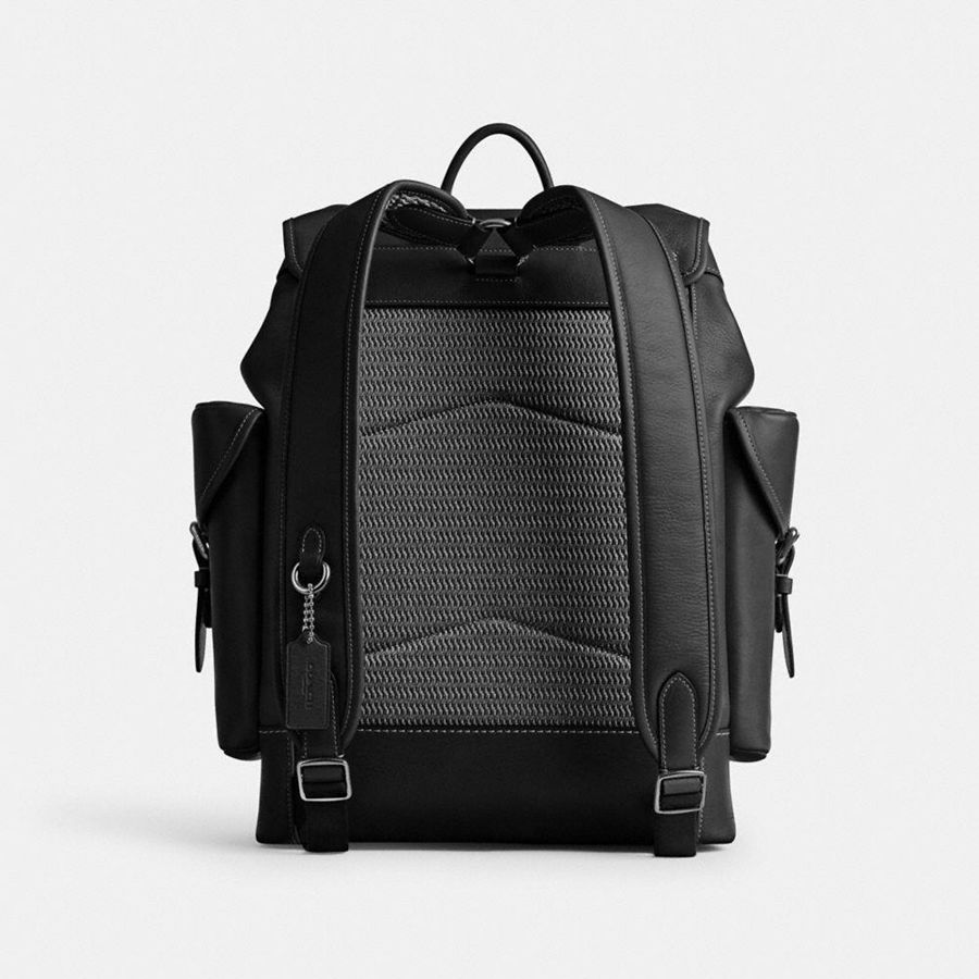 COACH® Hitch Men Backpack Black | MDBE17306