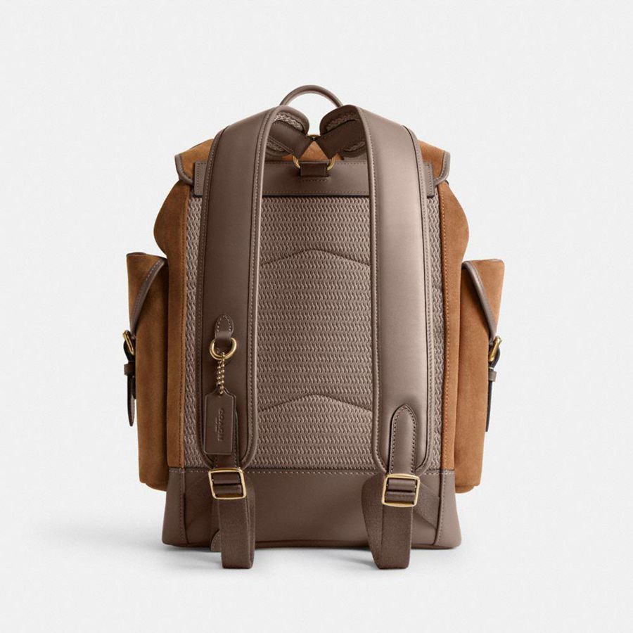 COACH® Hitch Men Backpack Brown | NMVI16837