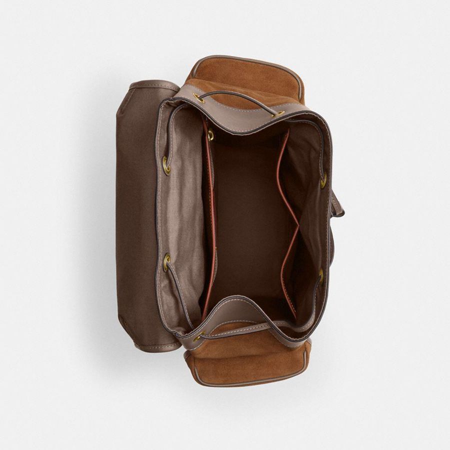 COACH® Hitch Men Backpack Brown | NMVI16837