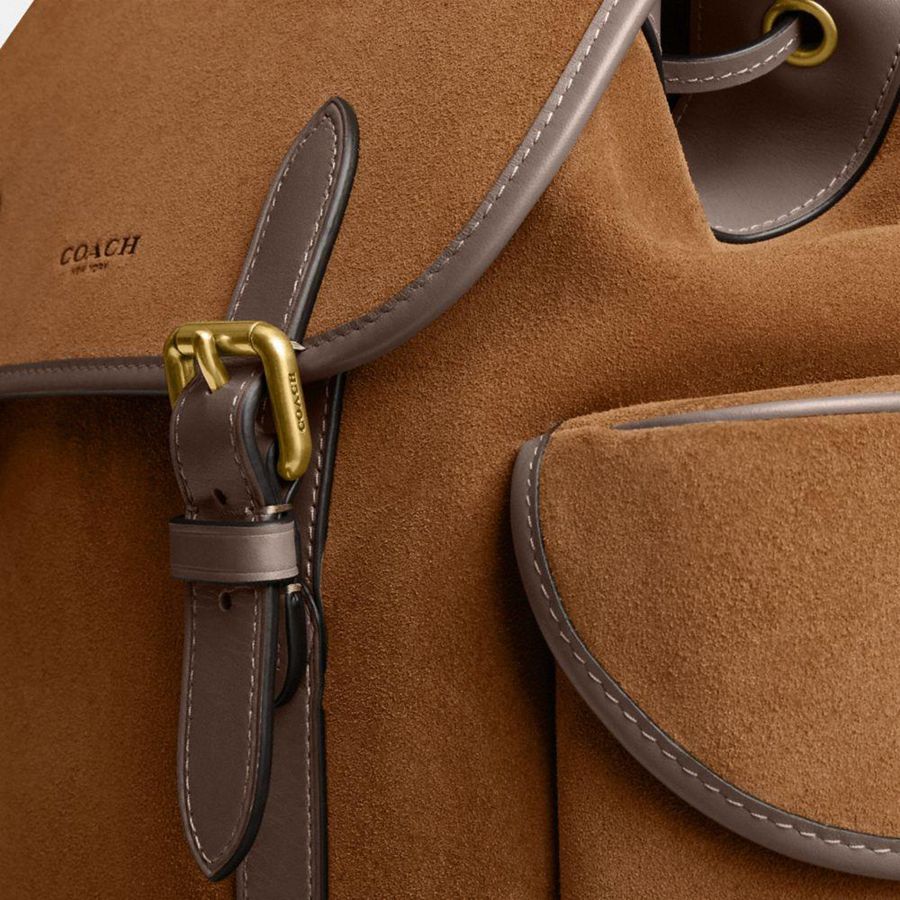 COACH® Hitch Men Backpack Brown | NMVI16837