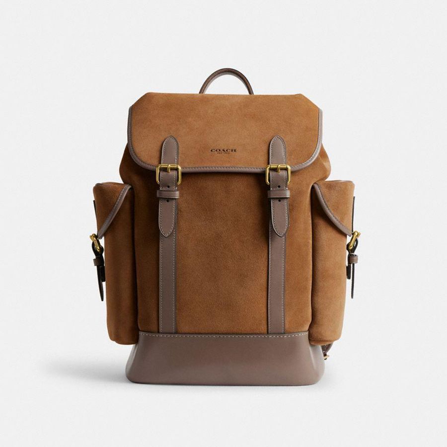 COACH® Hitch Men Backpack Brown | NMVI16837