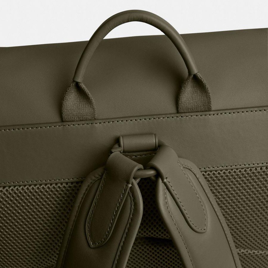 COACH® Hitch Men Backpack Green | MFUW24095