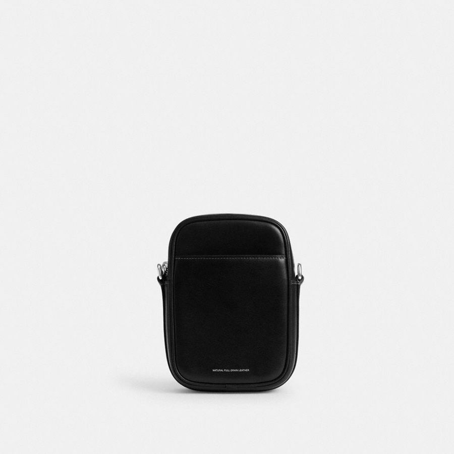 COACH® Hitch Men Crossbody Bag Black | ANHJ87425