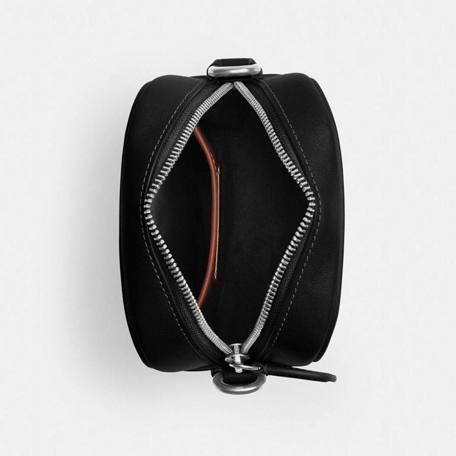 COACH® Hitch Men Crossbody Bag Black | ANHJ87425