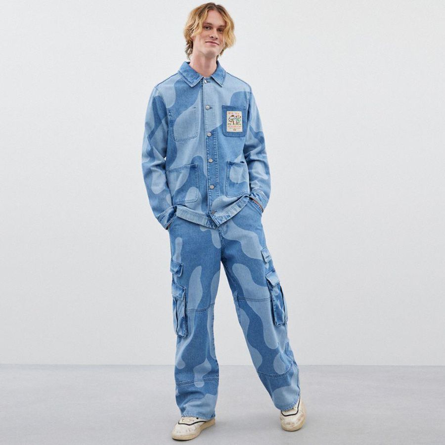 COACH® Jean In Wavy Wash Women Jacket Blue | TOYJ91075