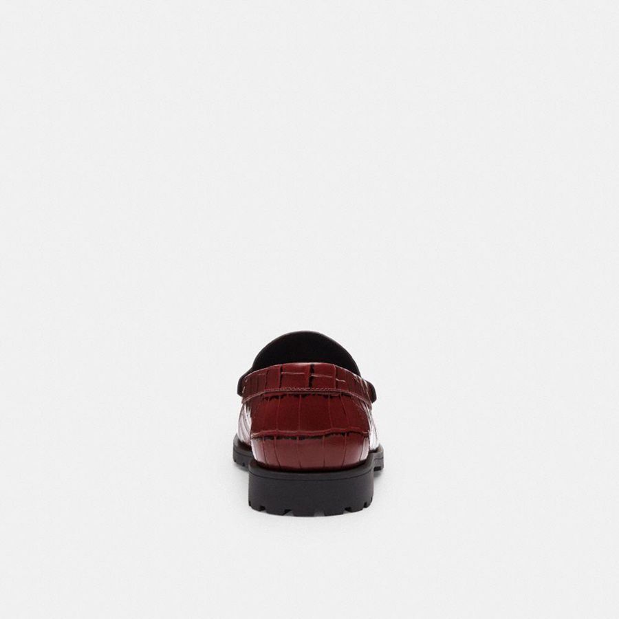 COACH® Jocelyn Women Loafers Burgundy | PTCV83241
